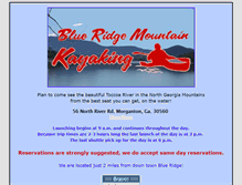 Tablet Screenshot of blueridgemountainkayaking.com